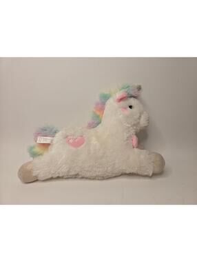 Light Up Unicorn Plush Pony Stuffed Animal FAO Schwarz Glow Bright New With Tag